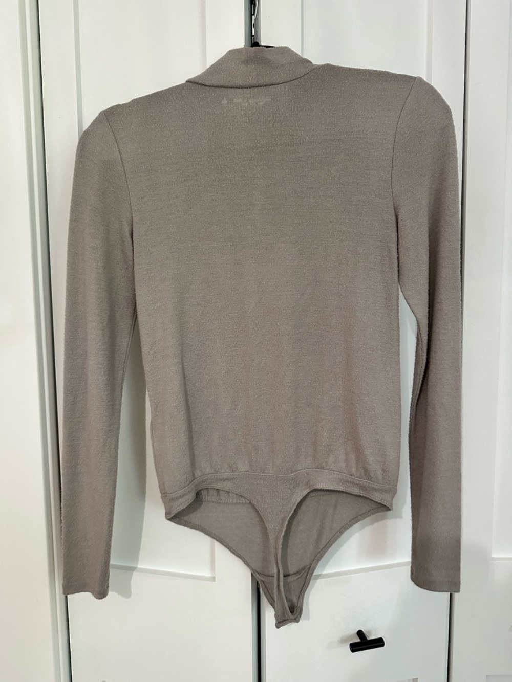 Abercrombie & Fitch Taupe Long Sleeve Mock Neck Bodysuit - Picture 2 of 2
